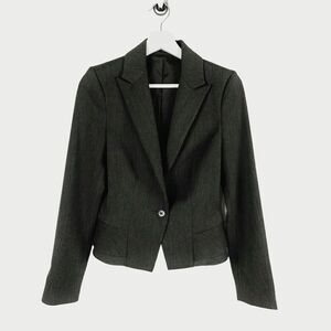 Express Gray One Button Short Blazer size 2
